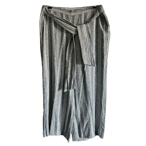 Calvin Klein Linen Cropped Pants - Picture 1 of 8